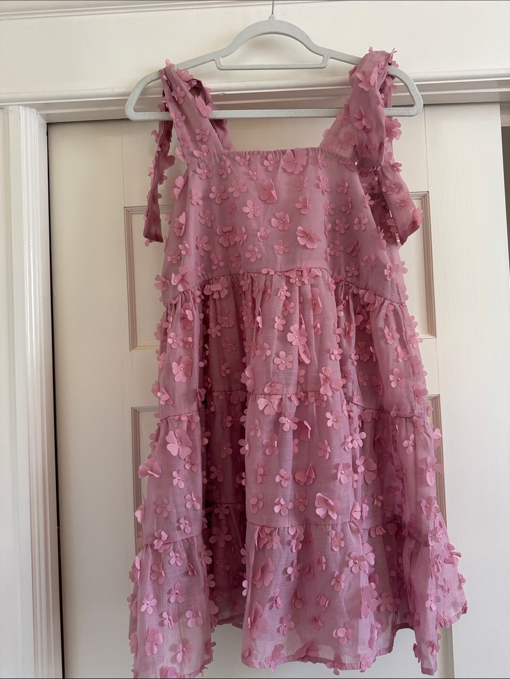 Sister Jane Pink Floral Tiered Sundress